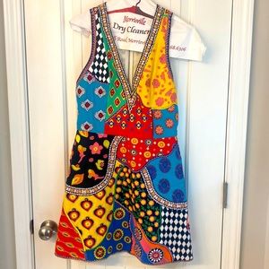Beaded Alice + Olivia patchwork dress, worn once to a wedding